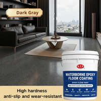 Peinture époxy auto-nivelante polyvalente pour sols, résistante aux impacts et aux charges lourdes, revêtement époxy anti-abrasion pour usage commercial