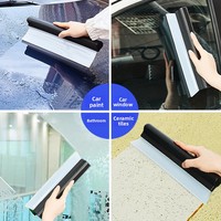 Raclette en silicone épaissie sans traces |   Essuie-glace doux anti-rayures anti-âge |   Poignée antidérapante pour vitres de voiture et verres de salle de bain