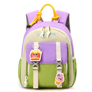 Kids Snack <b>Backpack</b> for 3-6 Years Old Outdoor Travel Cute Cartoon Car Design Lightweight Mesh <b>Children's</b> Bookbag Unisex 20-35L - Product Image 5