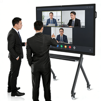 Beste groothandelsprijzen 110 55 65 86 98 75 inch multi-touchscreen interactieve platte panelen slimme whiteboard voor onderwijs