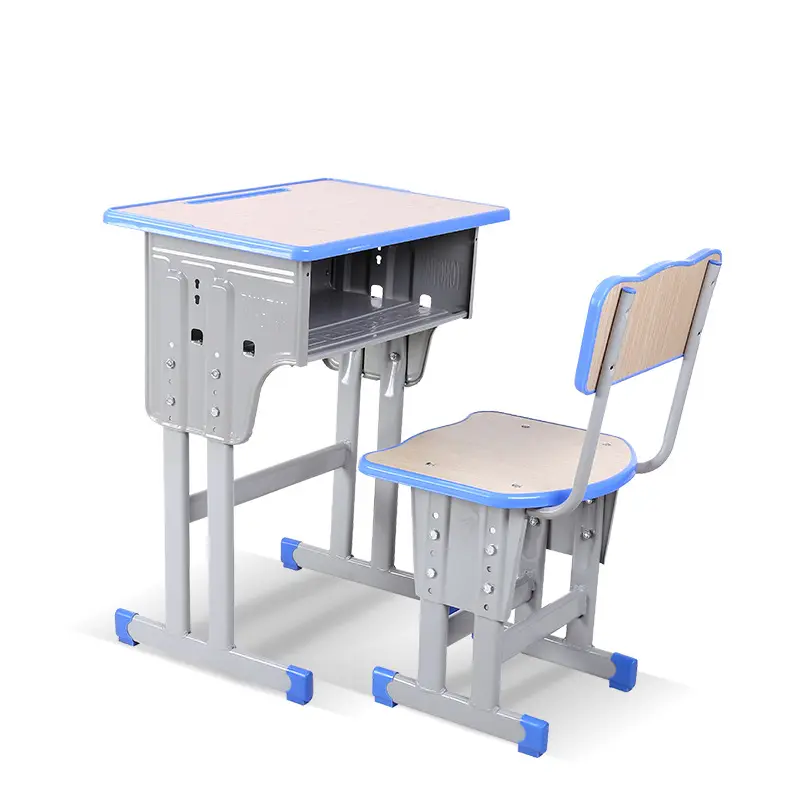 Escritorio y silla para estudiante, individual, altura ajustable, mesa escolar y silla
