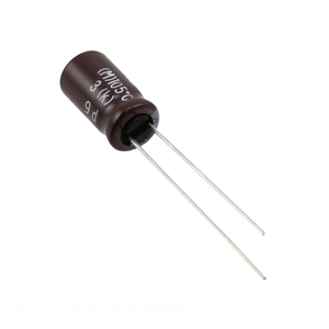 ตัวเก็บประจุแบบ Through Hole รุ่น ELXV250ELL820MFB5D 82 ยูเอฟ คาปาซิเตอร์อะลูมิเนียม 82UF 20% 25V แบบ Radial TH - Product Image 1