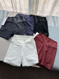 Pantaloncini da Yoga Sportivi Modellanti e Snellenti, Leggeri, Elastici, a Vita Alta, Monocolore, per Ciclismo e Fitness Femminile - Product Image 1