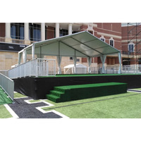 Tentes de réception en PVC transparent avec structure en alliage d'aluminium pour événements extérieurs, chapiteaux commerciaux pour événements en plein air