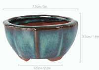 Jardinière d'extérieur en argile et porcelaine Grande jardinière en terre cuite
