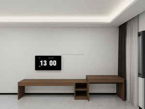 Ensemble de meubles de chambre d'hôtel modernes OEM ODM, économique, pour hôtel 3 étoiles, lit en bois avec table de chevet, meuble TV, armoire - Product Image 5