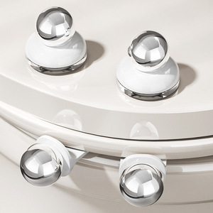 ที่ยกฝาชักโครกทรงกลมเคลือบโครเมียมเพื่อการเปิดและปิดฝาอย่างถูกสุขอนามัย - Product Image 2