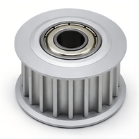 HTD 5M 20T Timing Pulley CNC Machined Aluminium Steel Synchronous Wheel Dengan Lubang Kustom dan Alur Pasak untuk Peralatan Otomasi