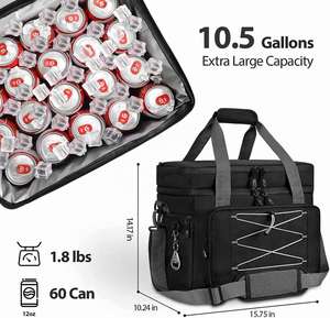 Large Leakproof Cooler Bag for Camping Beach Grocery Shopping-Soft Cans Kayak Cooler - Product Image 5