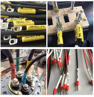 Ensemble de combinaison de noir et de couleur de câble de données de câblage d'électricien de bricolage de ménage