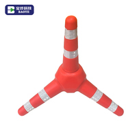 Spanien Hergestellt Tetrapod PVC Verkehrs kegel 4 Bein Basis Design für maximale Verkehrs sicherheit Stabilität
