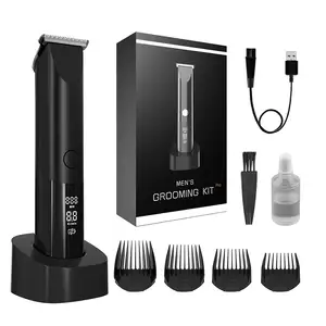 hot selling Barber shop salon t9 cordless hair clipper professional electric hair trimmer for men with accessories