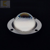78mm 3 pouces en verre optique trempé a mené le logement léger de voie de lumière d'inondation lentilles d'angle de 60 degrés pour Led