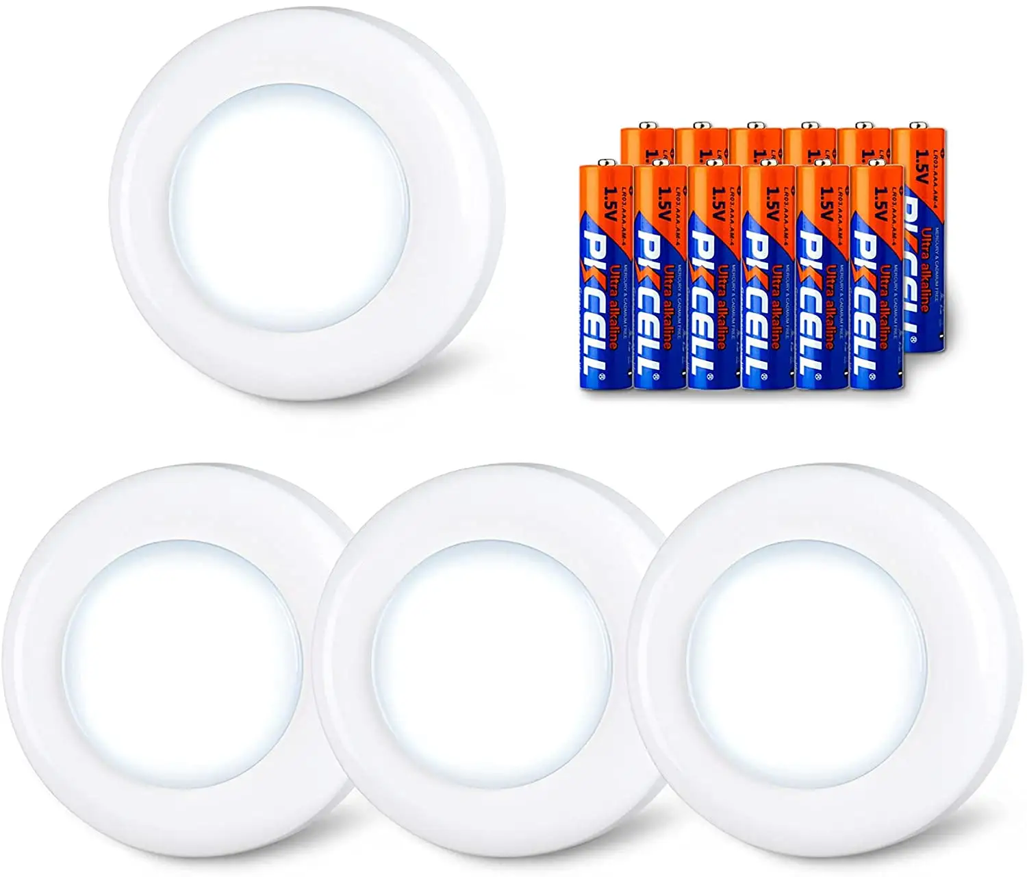 Hot Koop 3-Kleur Keuken Push Licht Led Afstandsbediening Puck Lichten Indoor