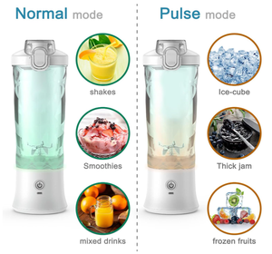 600ML Sports Portable Blender Cup <b>USB</b> Rechargeable Electric Fruit Juicer Multipurpose 6 Blades Smoothie Mixer Self‑Cleaning - Product Image 3