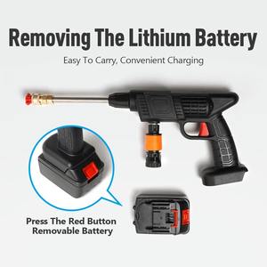 Nettoyeur haute pression portable 30 bars, pistolet à <span class=keywords><strong>eau</strong></span>, batterie au lithium domestique, recharge sans fil, pulvérisateur, <span class=keywords><strong>pompe</strong></span>, machine à laver - Product Image 2