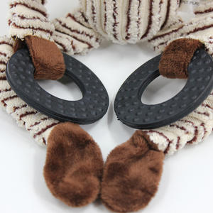 Jouet en peluche créatif pour chien de petite taille, avec anneau en cuir interactif, son interactif et nœud, pour <span class=keywords><strong>la</strong></span> formation, <span class=keywords><strong>la</strong></span> décompression et le mastication des dents - Product Image 5