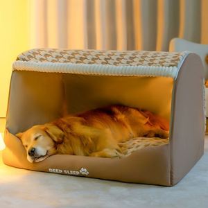 Luxurious Large Rectangle Cat <b>Bed</b> Cave & Dog <b>Bed</b> Cotton Fleece Cover Polyester Filling Anti-Slip Eco-Friendly Fashion Design - Product Image 5