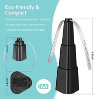 Ventilateur anti-moustiques pliable noir avec pales souples, répulsif pour moustiques et insectes volants
