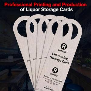 Papel Kraft para botella de vino, etiqueta colgante para botella, cuello de papel, <span class=keywords><strong>nombre</strong></span>, etiqueta Navidad colgante para fiesta de, tarjeta de suspensión de cartón - Product Image 4