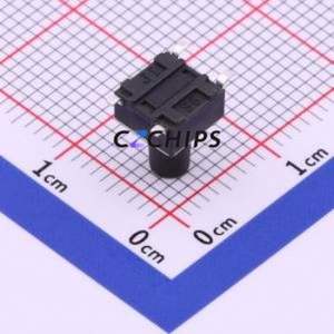 TS-1095S-A10B2-C2D1 Tactile Switch SMD-4P,6x6mm Switch Single Pole Single Throw Round Button 1.8N Vertical Mount - Product Image 2