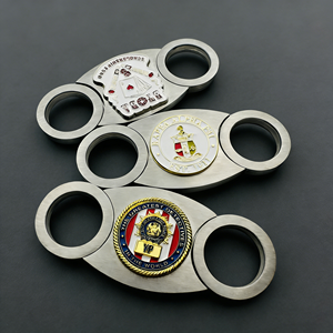 Nouveautés 2026 OCEAN Classic Coupe-cigares multifonctionnel en acier inoxydable avec logo personnalisé pour fumer - Product Image 4