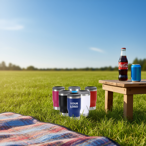 Enfriador de Latas de Acero Inoxidable de 16 oz, Diseño Minimalista, Redondo, Aislado, a Prueba de Fugas, para Camping, OEM/ODM - Product Image 2