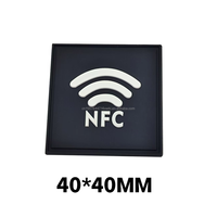 Étiquette en silicone NFC RFID 13,56 MHz NTAG424, étiquette intelligente imperméable et pliable pour vêtements et paiements