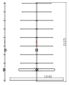 <span class=keywords><strong>Antenna</strong></span> Yagi VHF Direzionale Nera ad Alto Guadagno 11dBi a Lunga Distanza con 10 Elementi e Connettore N <span class=keywords><strong>Femmina</strong></span>/SO239 146MHz - Product Image 4