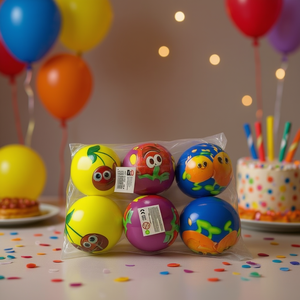 MNJ Sponge Balls 9Cm 6Pcs Party Novelty Toys - Product Image 3