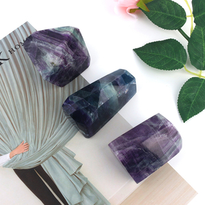 Cristal de Fluorite Arc-en-ciel de Haute Qualité, Forme Libre, Décoration d'Intérieur, Technique de Gravure, 5-10cm, Logo Personnalisé, Art Populaire - Product Image 5