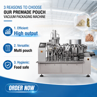 Máquina de Envasado al Vacío Rotativa Multiestación para Alimentos Cocinados, Pimientos en Conserva, Patas de Pollo y Carne