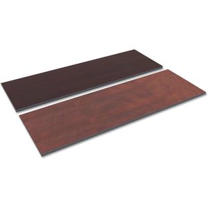 Plateau de table rectangulaire en stratifié réversible Alera 71,5 po x 23,63 po, cerisier/mahogany moyen, pour tables de conférence - Product Image 3