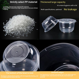 Оптовая продажа, Холодостойкие пластиковые миски, пищевая упаковка, одноразовые пластиковые тарелки и миски премиум-класса - Product Image 6