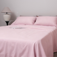 Parure de lit en coton pur teint 200 fils, drap plat et drap-housse, directement de l'usine HFW