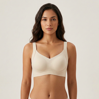 Soutien-gorge Confort Femme Sans Armature à Couvrance Totale, Effet Push-up, Soutien Latéral, Lissage du Dos, Fermeture à Trois Rangées de Crochets – Vente en Gros OEM ODM