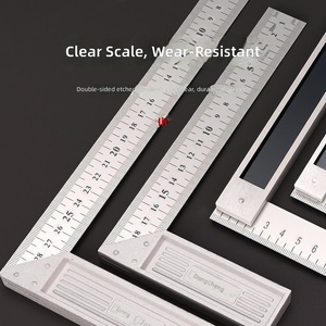<span class=keywords><strong>Équerre</strong></span> carrée en acier inoxydable Dongcheng, niveau d'angle droit, <span class=keywords><strong>triangle</strong></span> de mesure à 90 degrés, rapporteur multifonctionnel pour charpentier - Product Image 1
