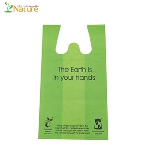 Wholesale Environment Friendly PLA Biodegradable Garbage <b>Bag</b> Trash <b>Bag</b> Supermarket Shopping T-shirt <b>Bag</b> - Product Image 6