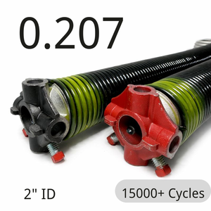 Resorte de Torsión para Puerta de Garaje de 0.207 Pulgadas de Diámetro Interior, 15000 Ciclos, Reemplazo con Recubrimiento Electrostático - Product Image 1