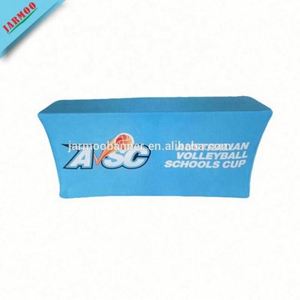 Housse de table personnalisée pour événements, impression par sublimation, polyester/coton, prix bas, directement de l'usine, couleurs et tailles personnalisées - Product Image 2