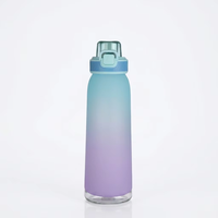 Bouteille d'eau réutilisable parfumée pour la gym avec marqueur de temps – Idéale pour le sport, les voyages, le camping, les mariages, Halloween, Noël – Bouteille d'eau de sport