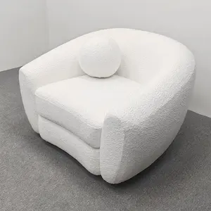 Modern Nordic Comfortable Armchair Velvet Lazy Chair High Density Sponge Living Room Leisure Lounge Chairs