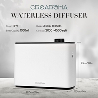 Diffuseur d'arômes électrique commercial de 1000 ml, vente en gros d'usine, diffuseur de parfum commercial HVAC avec télécommande par application