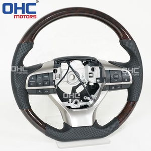 Volante de madera apto para <span class=keywords><strong>Lexus</strong></span> <span class=keywords><strong>RX</strong></span> GS ES 200h 300h 200 300 350 450 <span class=keywords><strong>450h</strong></span> 2018 2019 2020 2021 <span class=keywords><strong>2022</strong></span> volante de grano de madera - Product Image 2