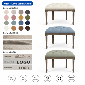 Sgabello in Stile <span class=keywords><strong>Francese</strong></span> Antico, Panca per Salotto, Arredamento per Soggiorno - Product Image 2