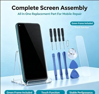 厂家直销 Nova 7 SE 屏幕替换件 TFT LCD 显示屏触摸数字转换器组件，带绿色边框，用于手机维修