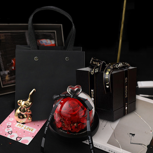 <span class=keywords><strong>Fiore</strong></span> Eterno Transfrontaliero, Regalo <span class=keywords><strong>di</strong></span> San Valentino e Compleanno, Ornamenti a Forma <span class=keywords><strong>di</strong></span> Cupola per Ragazze, Rosa Finita Creativa - Product Image 1