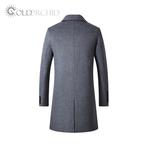 <span class=keywords><strong>Giacca</strong></span> invernale in lana personalizzata di alta qualità soprabito lungo da <span class=keywords><strong>uomo</strong></span> - Product Image 6