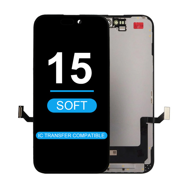 High Ecran Replacement Soft OLED Display for Iphone 15 Screen Full Assembly Ekran Support IC Transfer for iphone 15 OLED Soft