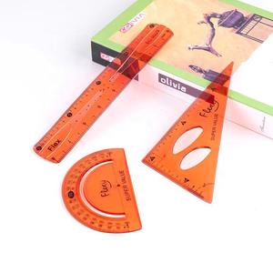 BECOL - Juego de Reglas Flexibles de Plástico Transparente de 3 Piezas, Multicolores, para Estudiantes, Material Escolar al por Mayor - Product Image 5